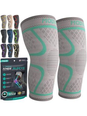 New Compression Knee Brace for Women & Men, 2-Pack Knee Brace for Running